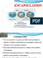 Microencapsulation: Dr. Navneet Garud Associate Professor S.O.S in Pharmaceutical Sciences