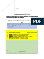 Actividad para Estimular El Vocabulario