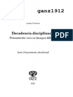 Ganzl912: Decadencia Disciplinaria
