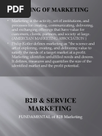 B2B & Service Marketing Unit 1