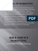 B2B & Service Marketing Unit 1