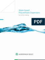 Water-Based Polyurethane Dispersions