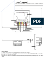 6.8-Inch Center Control Panel English Product Manual