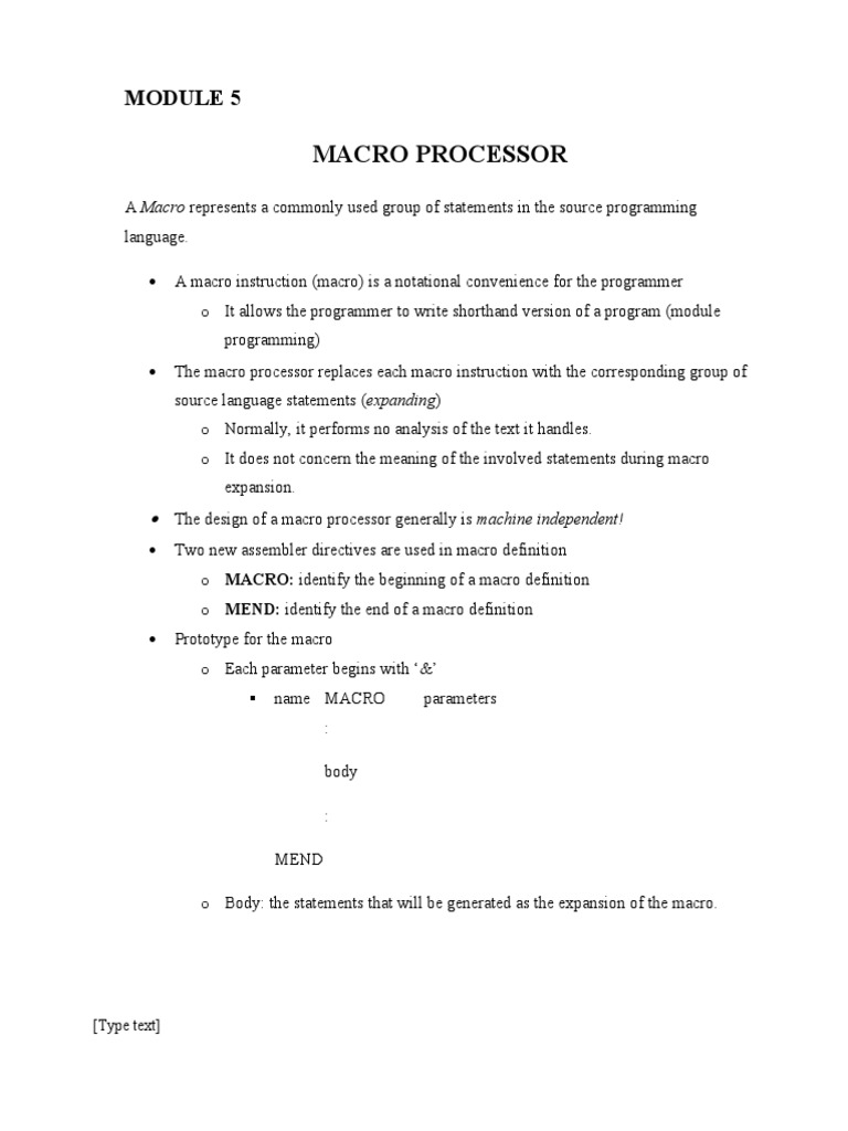 System Software Module | Download Free PDF | Macro (Computer Science ...