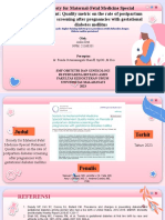 Society For Maternal-Fetal Medicine Special Statement: Quality Metric On The Rate of Postpartum Diabetes Screening After Pregnancies With Gestational Diabetes Mellitus