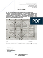 Cotizaciòn Elaboraciòn de Porton para Garaje