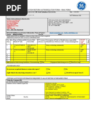 GS-02693168 LSN-xxxxx RMA form MiCOM rev00