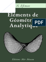 Efimov - Eléments de Géométrie Analytique - Mir - 1976 PDF