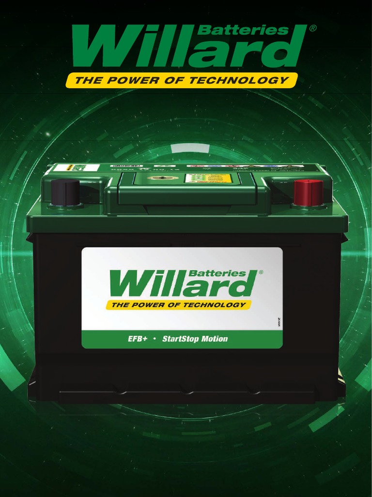 Willard Battery Brochure PDF Download Free PDF Chemistry