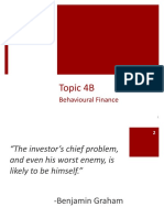 Topic 4B - Behavioural Finance