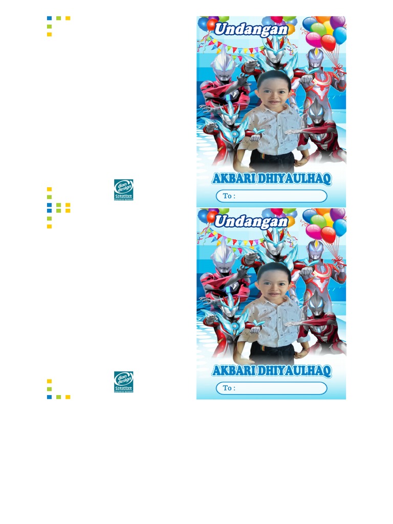 Desain Ultah Aul | PDF