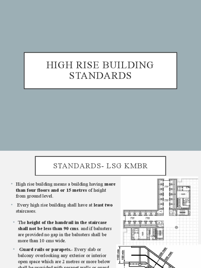 3.high Rise Building Standards | PDF | Stairs | Buildings And Structures