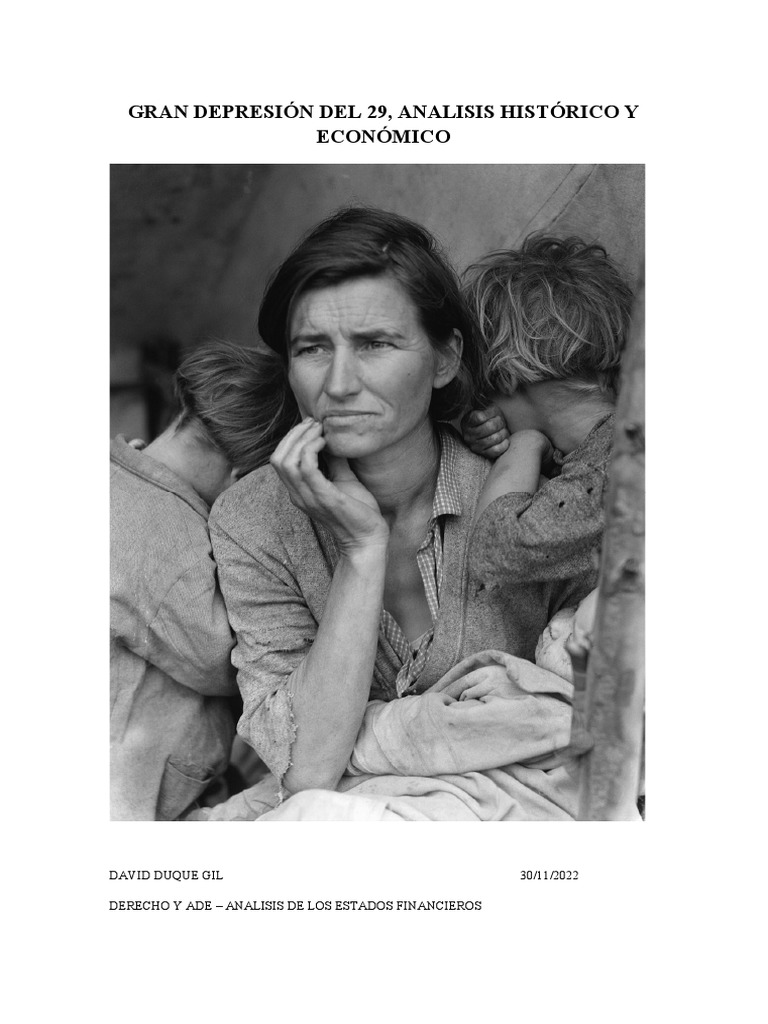 Impacto de la Gran Depresión de 1929 | PDF | Gran depresion | Inflación