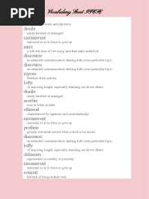 Vocabulary Sheet IGCSE 2021-23
