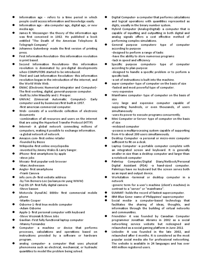 Information Age | PDF | World Wide Web | Internet & Web