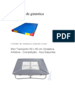 Ginástica e materiais esportivos