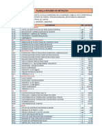 Planilla de Metrados PDF