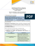 Guia de Actividades y Rúbrica de Evaluación - Unidad 2 - Fase 2 - Formulación Del Estado Del Arte PDF