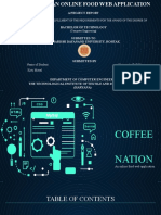 Presentation On Food Web Application (CoffeeNation)