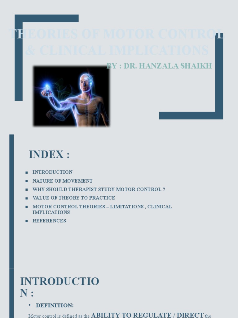 Motor Control PDF Motor Control Nervous System