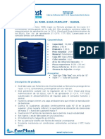 F.T Cisterna para Agua Farplast 10 000L