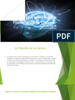 Epistemología o Filosofía de La Ciencia