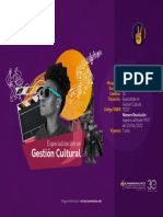 Brochure Especializacion en Gestion Cultural PDF