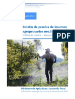 BOLETÍN DE PRECIOS DE INSUMOS AGROPECUARIOS No.6 de 2020