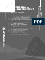 Functions and Structure of Local Government