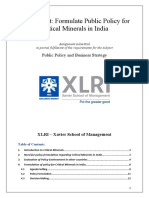 PPBSG22-5 - Group3 - Public Policy For Critical Minerals in India