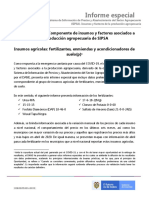 Informe especial SIPSA - Precios de fertilizantes en Colombia abril 2020