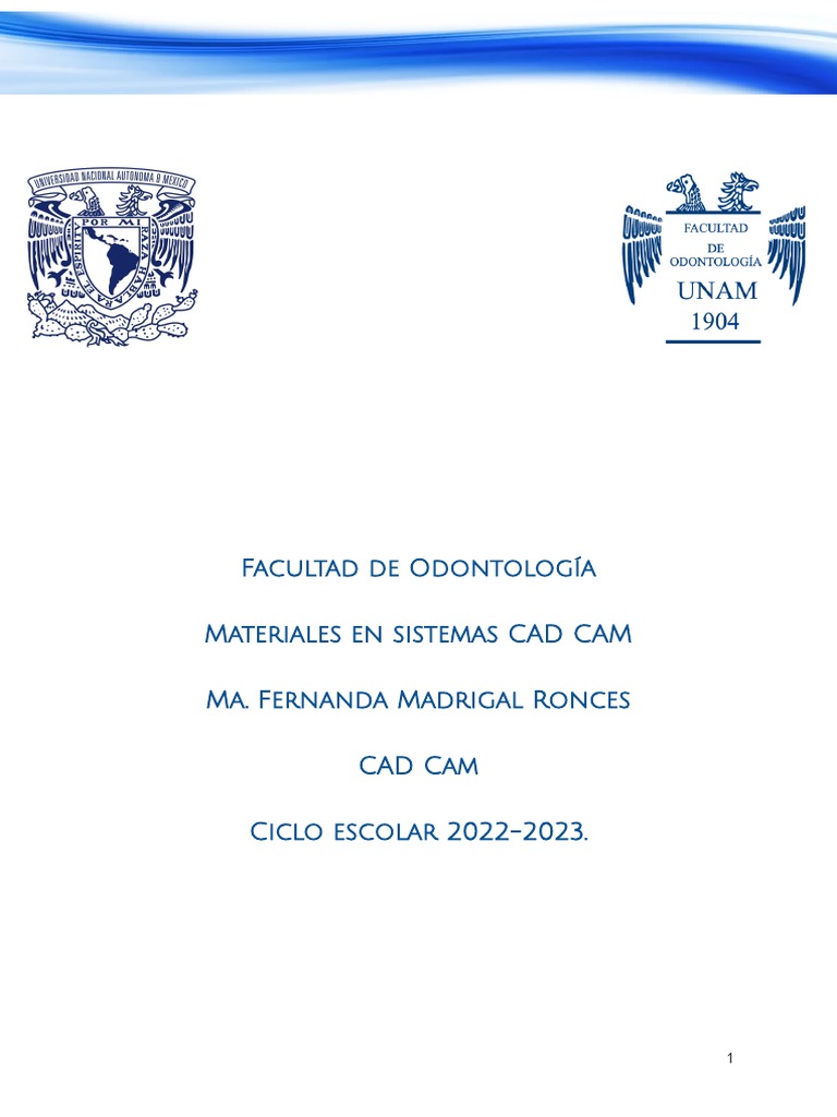 Materiales en Sistemas CAD CAM. | PDF | Dentadura postiza | Ciencias ...