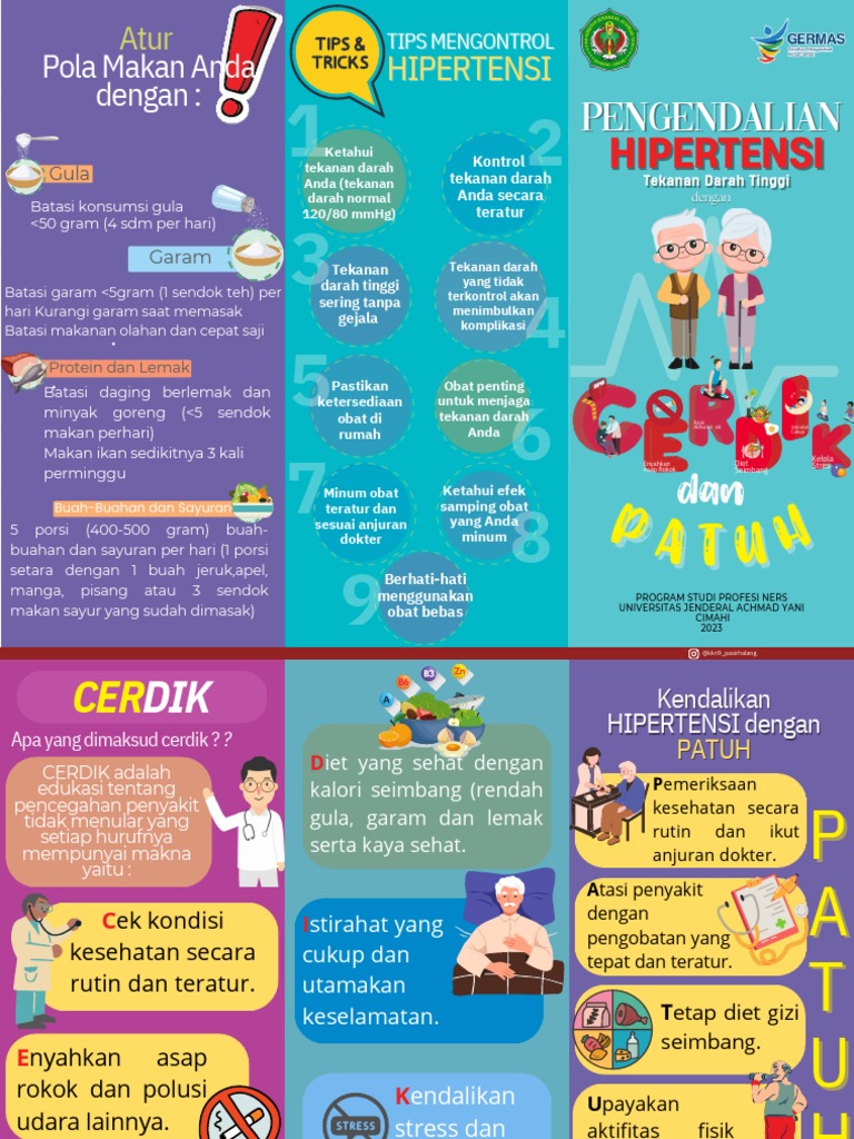 Leaflet Cerdik Dan Patuh Lansia PDF | PDF