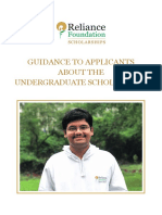 Guidance To Applicants About The Undergraduate Scholarships