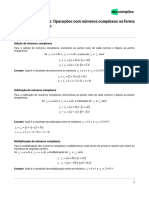 Operações com Números Complexos