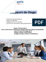 Rapport de Stage