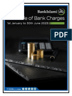 Schedule of Bank Charges January June 2023 For Circulation PDF