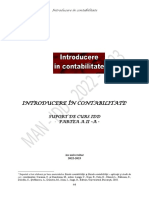 Introducere Ã N Contabilitate - Partea A Ii-A - 2022-2023