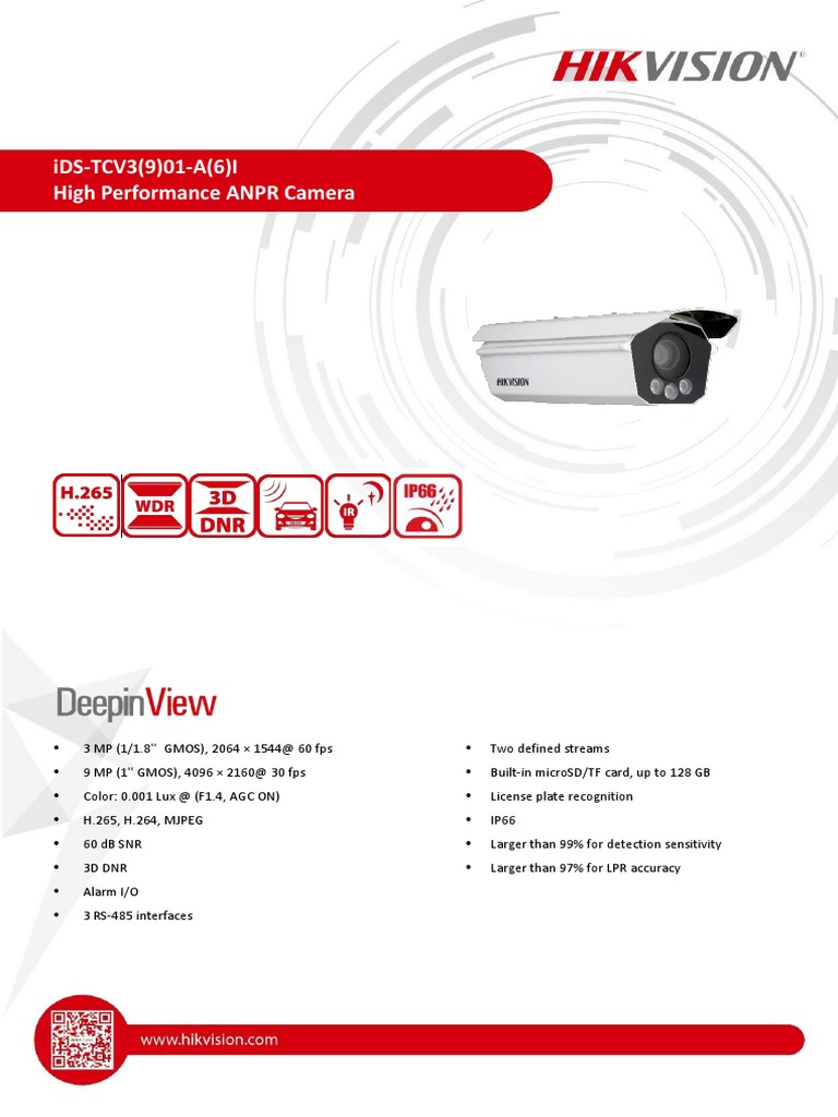 HIKVISION DatasheetofiDSTCV901AI PDF Computer Network