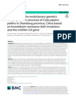 Evaluation of The Evolutionary Genetics and Population Structure of Culex Pipiens On Knockdown Resistance (KDR) Mutations and The Mtdna Coi Gene