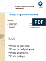 4 - Budget D'approvisionnement