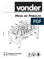 Manual Mesa de Pebolim Vonder PDF