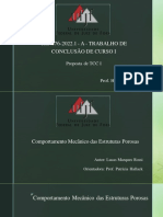 Comportamento mecânico estruturas porosas