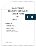 P3 Religious Education Term 1 Notes