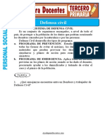 Defensa Civil para Tercero de Primaria