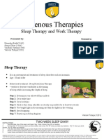 Indigenous Therapies - Sleep and Work