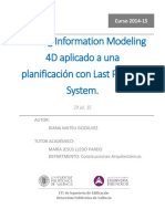 MATEU - Building Information Modeling 4D Aplicado A Una Planificación Con Last Planner System PDF