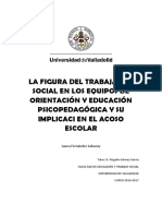 Figura Del TS en La Educac Ión e Implicación Del Acoso Escolar