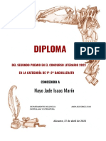 Diploma Concurso Literario SEGUNDO PREMIO PDF