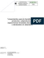 LIN Transferencia de Productos ForestalesFF DE0075-2023